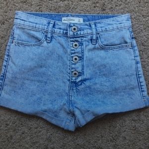 Abercrombie High-Waisted Denim Shorts